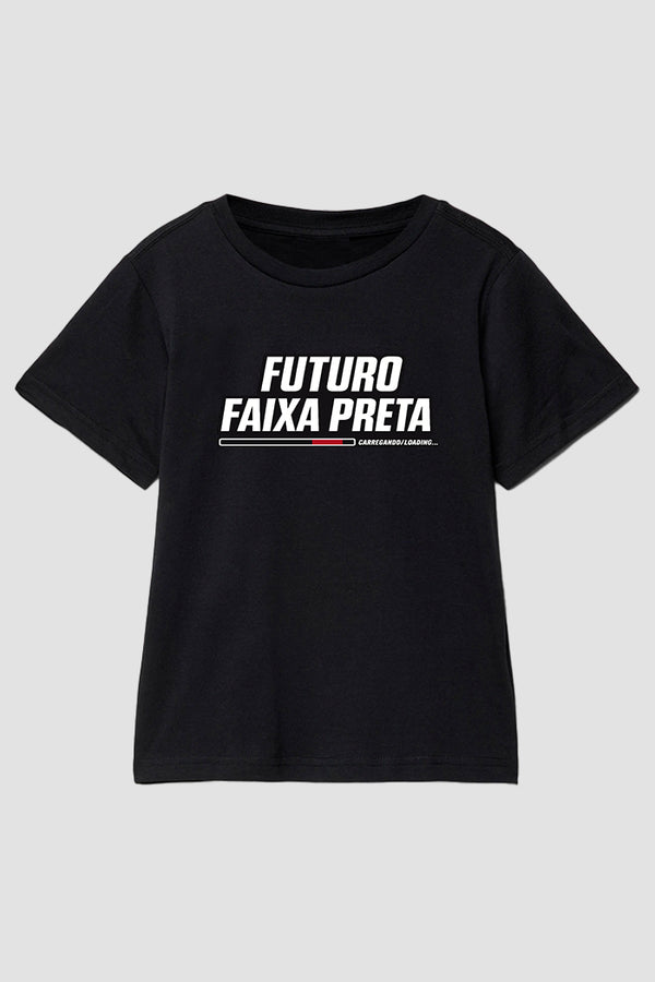 Camiseta infantil jiu-jitsu Futuro faixa preta