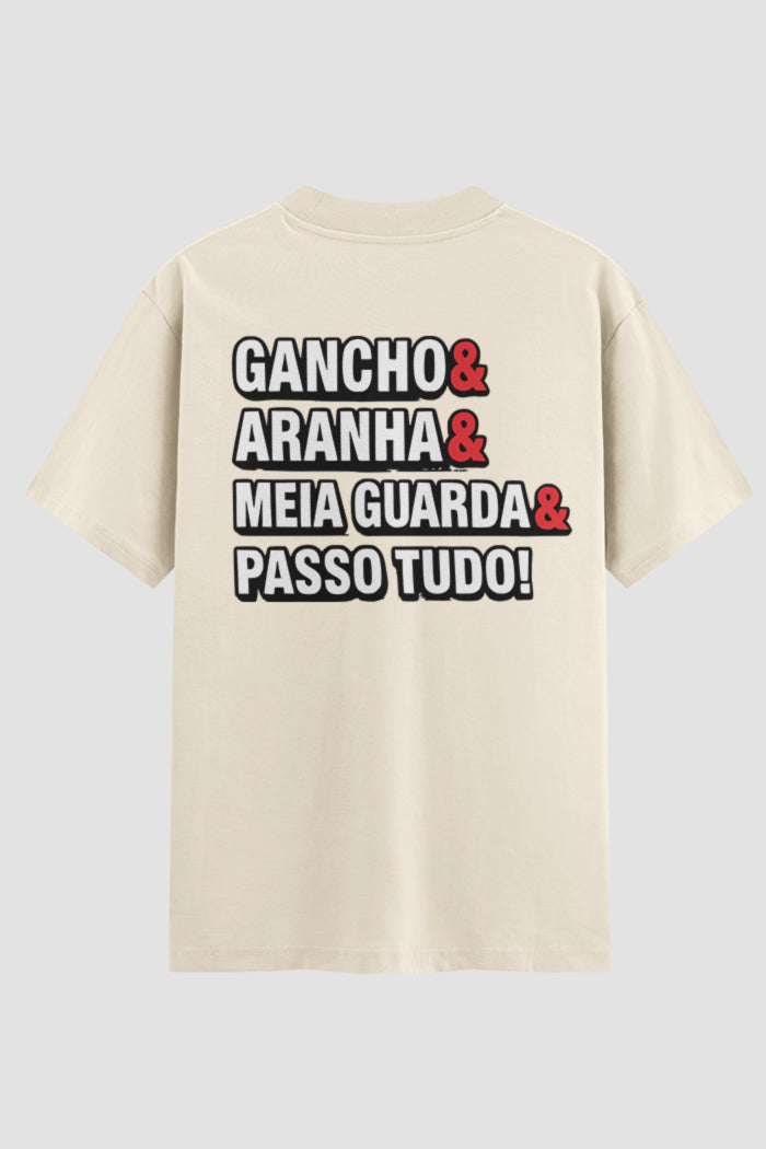 Camiseta Oversized Suedine Jiu-jitsu passo tudo!