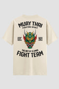 Camiseta Oversized Suedine Muay Thai  Fighting Team