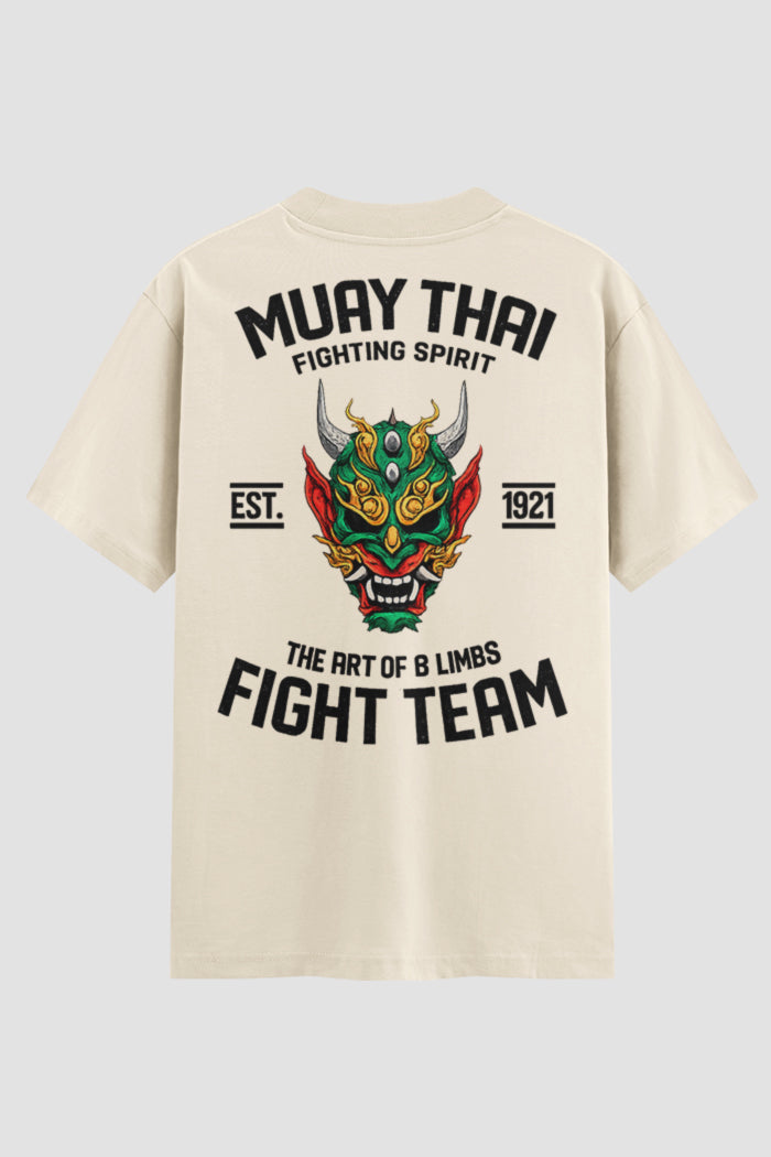 Camiseta Oversized Muay Thai  Fighting Team