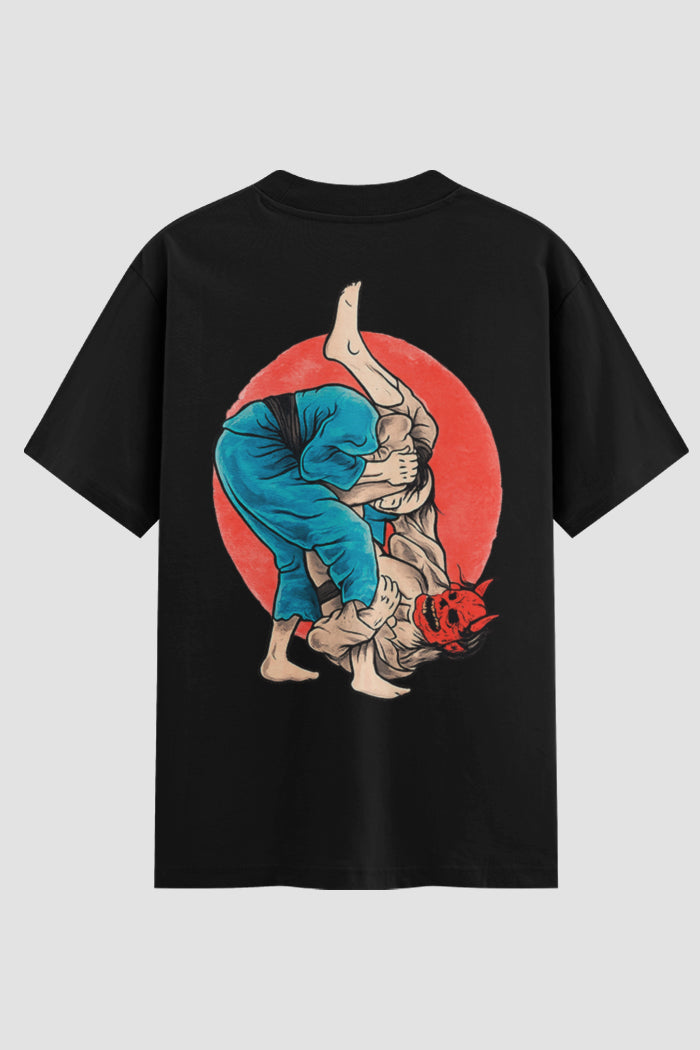 Camiseta Oversized Jiu-Jitsu Submission Mode