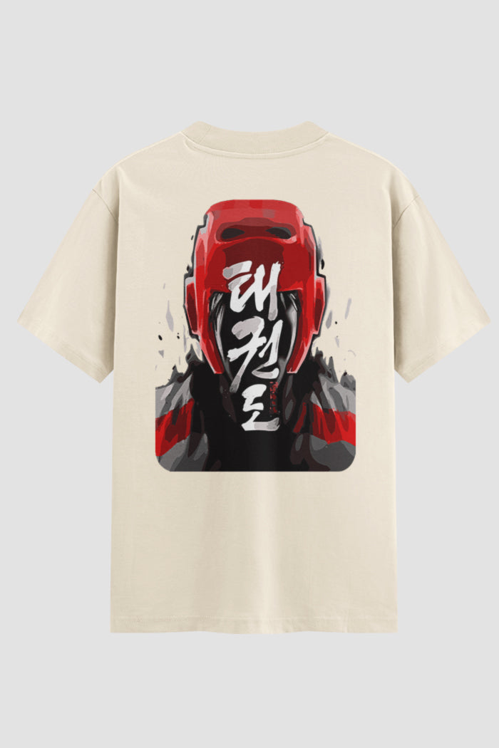 Camiseta Oversized Suedine Taekwondo Kuro Mask