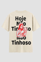 Camiseta Oversized Suedine Coleção Faith Hoje Não Tinhoso