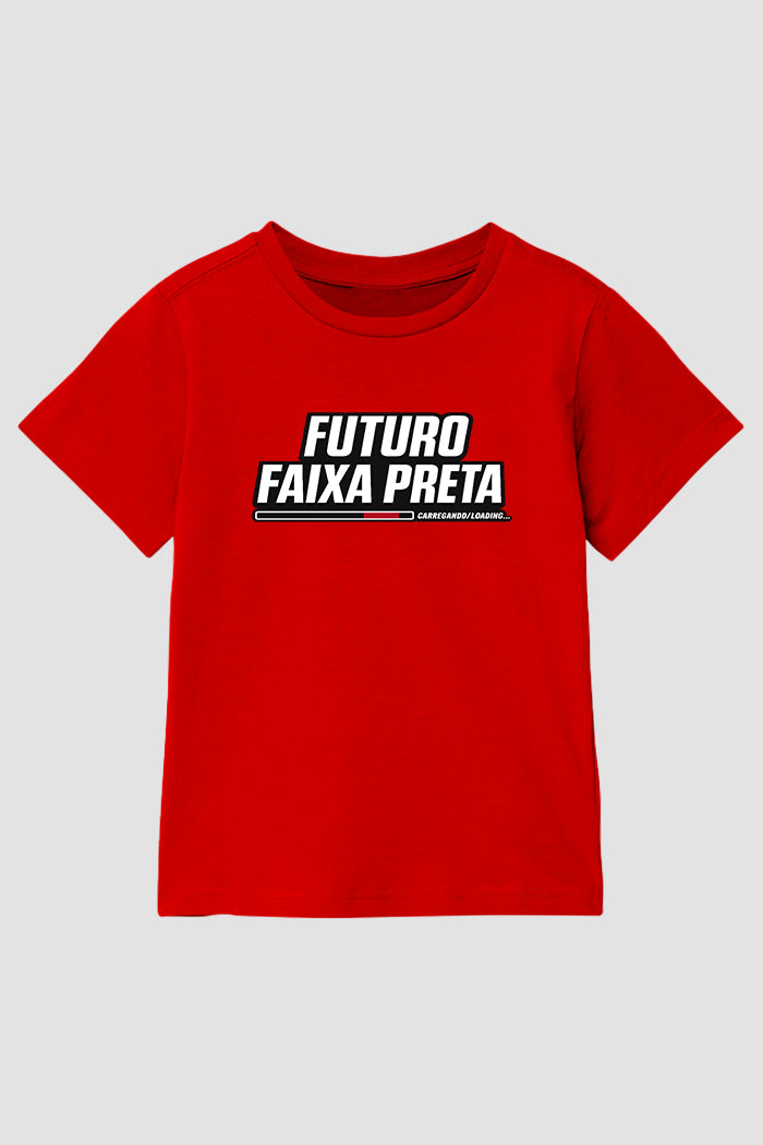 Camiseta infantil jiu-jitsu Futuro faixa preta