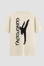 Camiseta Oversized Suedine Taekwondo TKD Silhueta