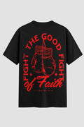 Camiseta Oversized Suedine Coleção Faith The Good Fight