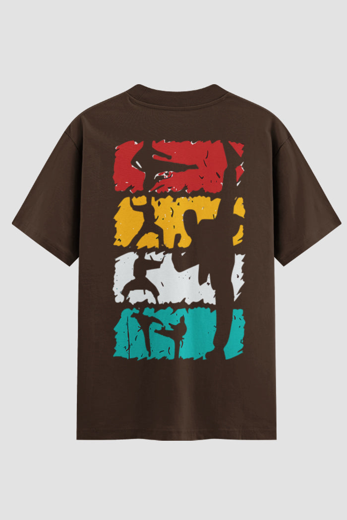 Camiseta Oversized Suedine Taekwondo Arcade Fighter