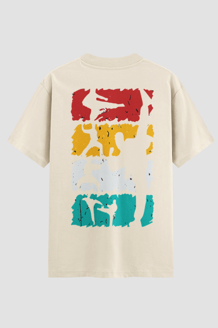 Camiseta Oversized Suedine Taekwondo Arcade Fighter