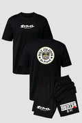 Kit Camiseta algodão com Short Dry Fit Jiu Jitsu Ugly Jiu-jitsu Be Proud