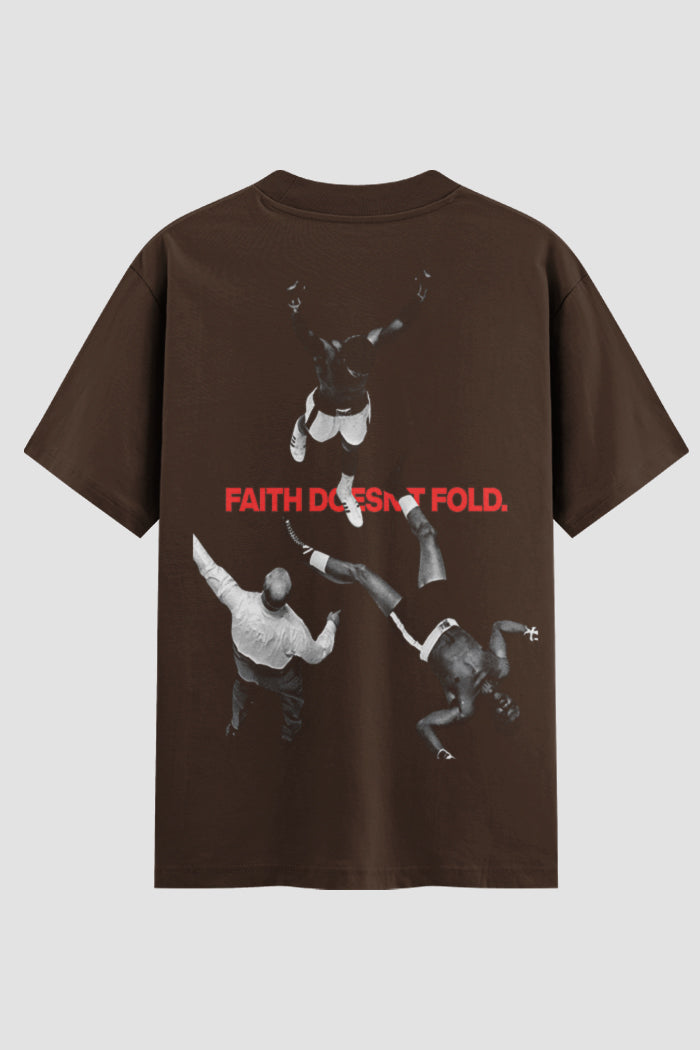Camiseta Oversized Suedine Coleção Faith doesnt Fold