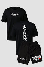 Kit Camiseta algodão com Short Dry Fit Jiu Jitsu onfight new