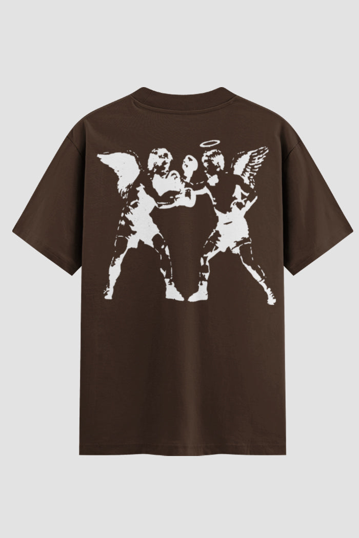 Camiseta Oversized Suedine Coleção Faith Angel Fight