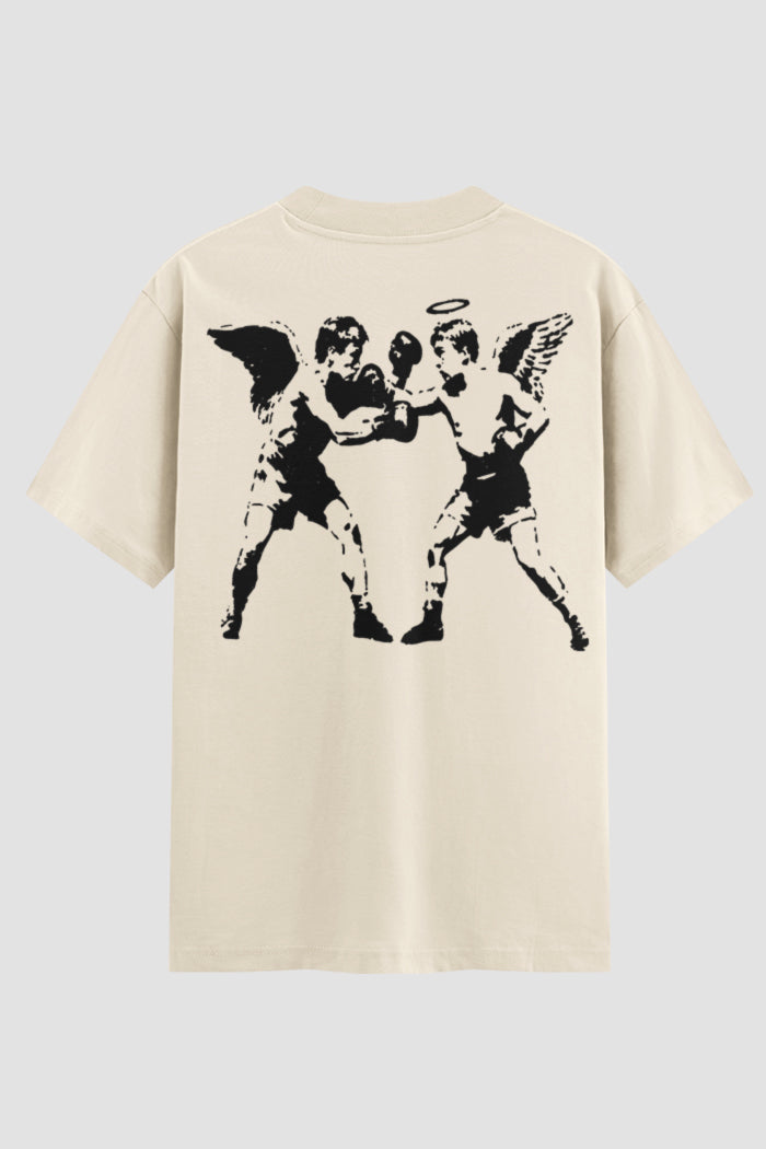 Camiseta Oversized Suedine Coleção Faith Angel Fight