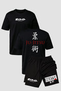Kit Camiseta algodão com Short Dry Fit Jiu Jitsu Origins