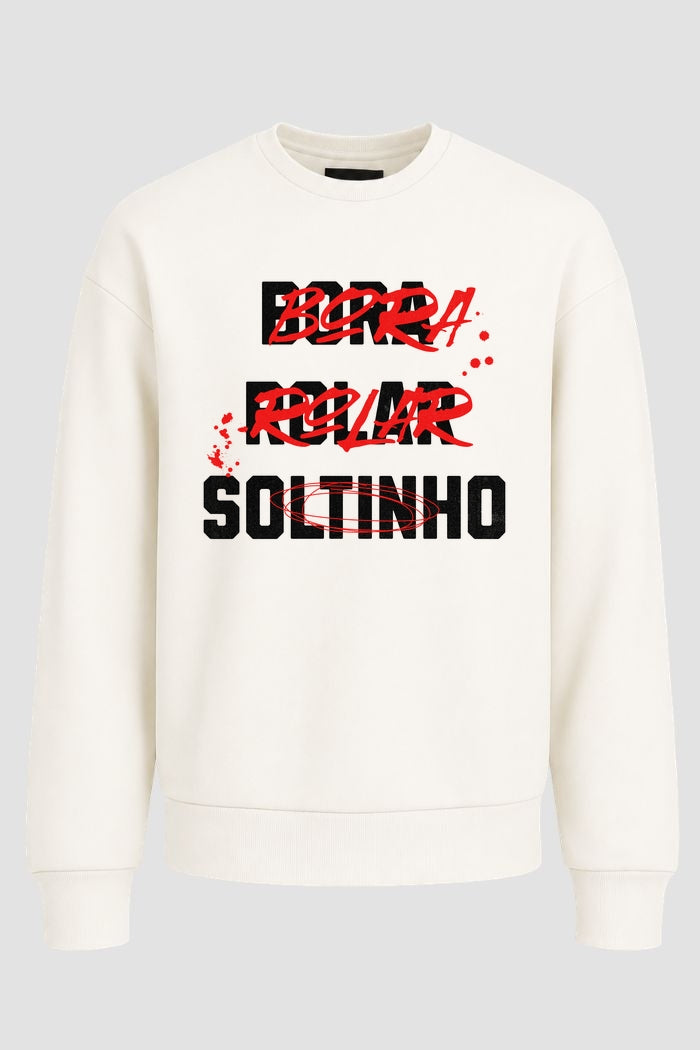 Moletom Sem Capuz Jiu jitsu Bora Rolar Soltinho