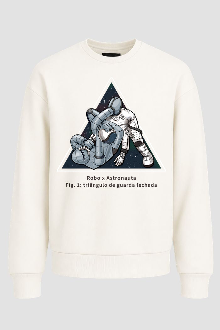 Moletom Sem Capuz Jiu jitsu Robo X Astronauta