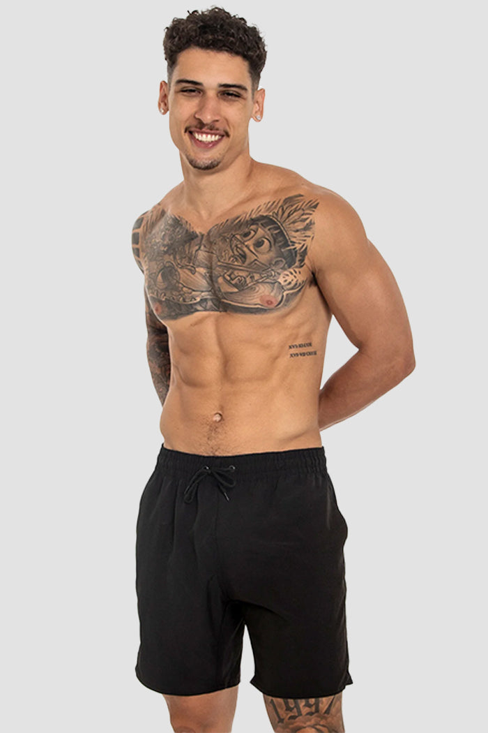 Short Masculino Moda Praia Tactel Secagem Rápida Liso com Bolsos – Onfight