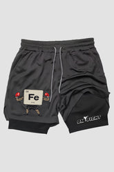 Short de compressão  2 em 1 boxe Ferro (fe) Boxeador