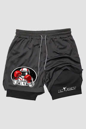 Short de compressão  2 em 1 boxe Astronauta Boxeador
