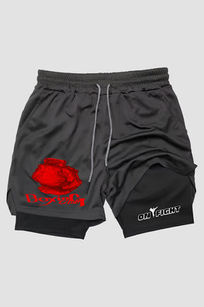 Short de compressão  2 em 1 boxe Boxing Club Vermelho