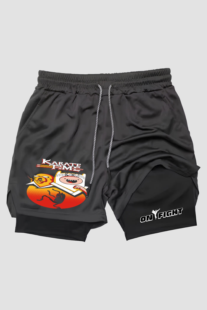 Short de compressão  2 em 1 karate Karate Time