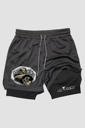 Short de compressão  2 em 1 MMA Tap Or Nap