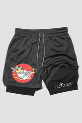 Short de compressão  2 em 1 karate Karate Cat