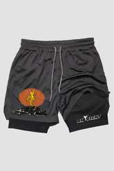 Short de compressão  2 em 1 karate Kill