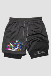 Short de compressão  2 em 1 jiu-jitsu Unicorn Roll – Magic On The Mat