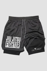 Short de compressão  2 em 1 jiu-jitsu Fighter