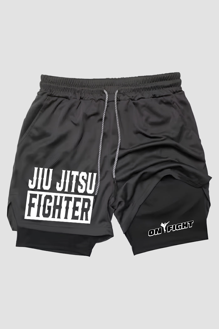 Short de compressão  2 em 1 jiu-jitsu Fighter