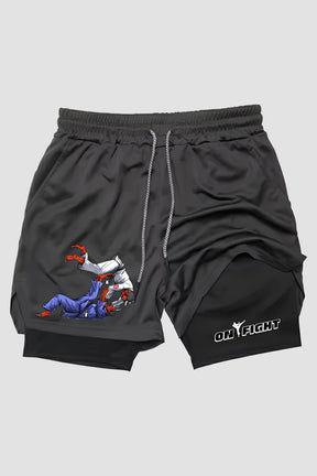 Short de compressão  2 em 1 jiu-jitsu Oni Roll – Demons On The Mat