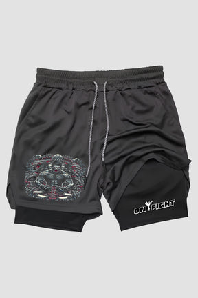 Short de compressão  2 em 1 MMA Muay Thai Tigers