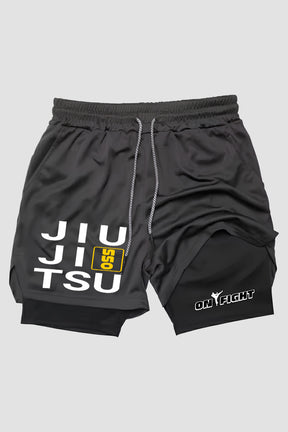 Short de compressão  2 em 1 jiu-jitsu Oss Vertical Jiu-Jitsu