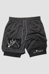 Short de compressão  2 em 1 jiu-jitsu Death Roll – Till The Last Tap