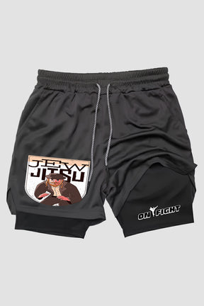 Short de compressão  2 em 1 jiu-jitsu Jew Jitsu – The Original Defense