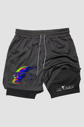 Short de compressão  2 em 1 MMA Mma Fist Power