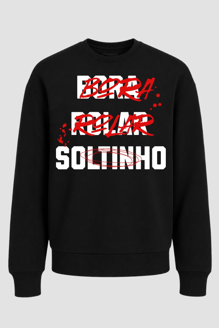 Moletom Sem Capuz Jiu jitsu Bora Rolar Soltinho