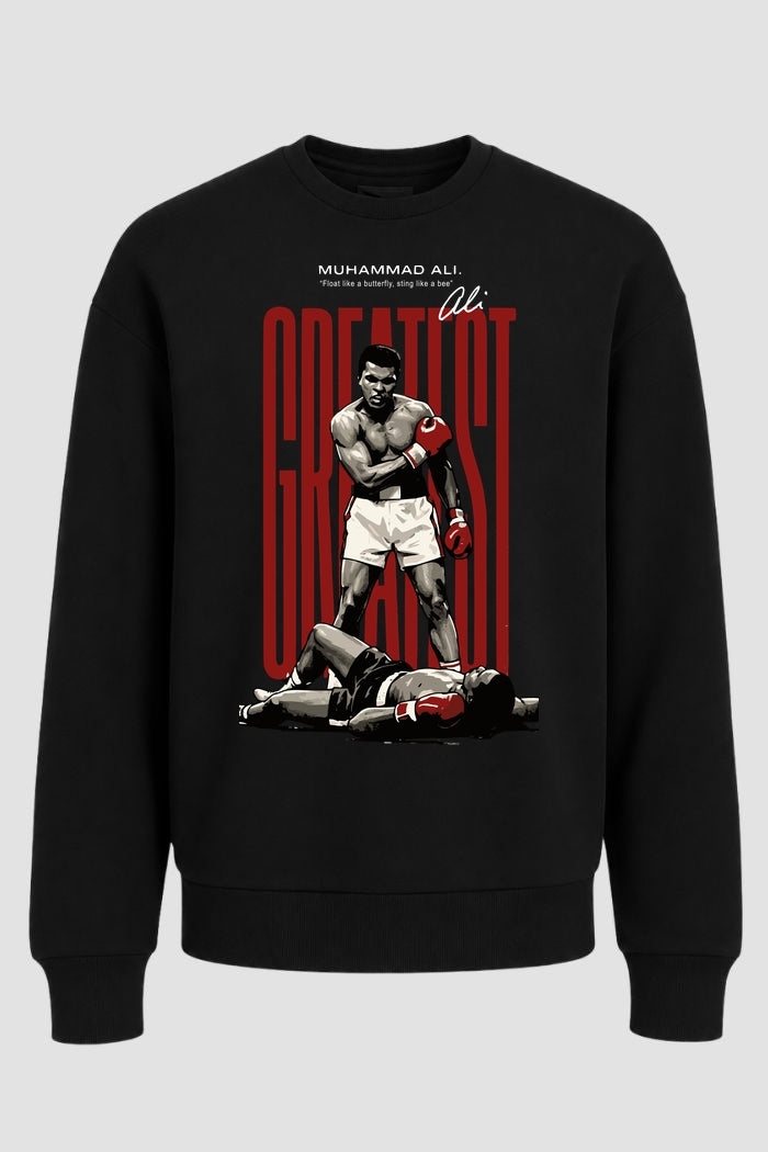 Moletom Sem Capuz Lendas do Boxe Float Like a Butterfly