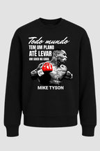 Moletom Sem Capuz Lendas do Boxe Todos tem um plano até o primeiro soco