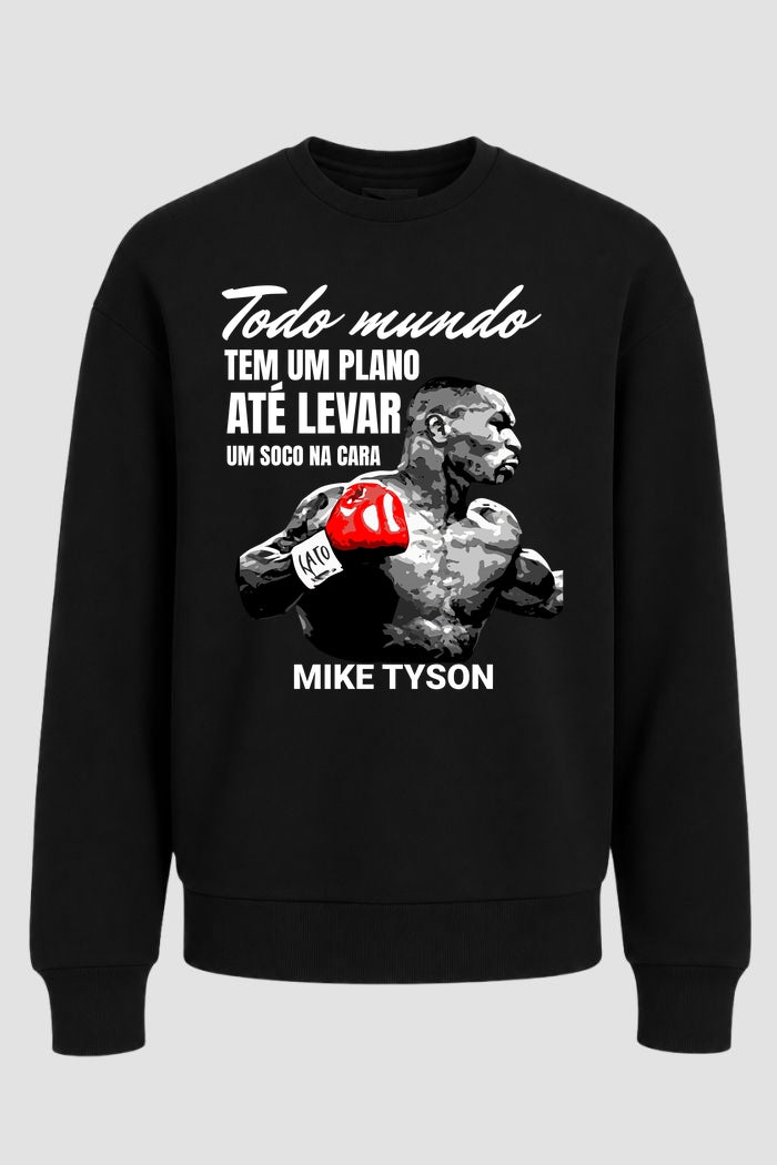 Moletom Sem Capuz Lendas do Boxe Todos tem um plano até o primeiro soco