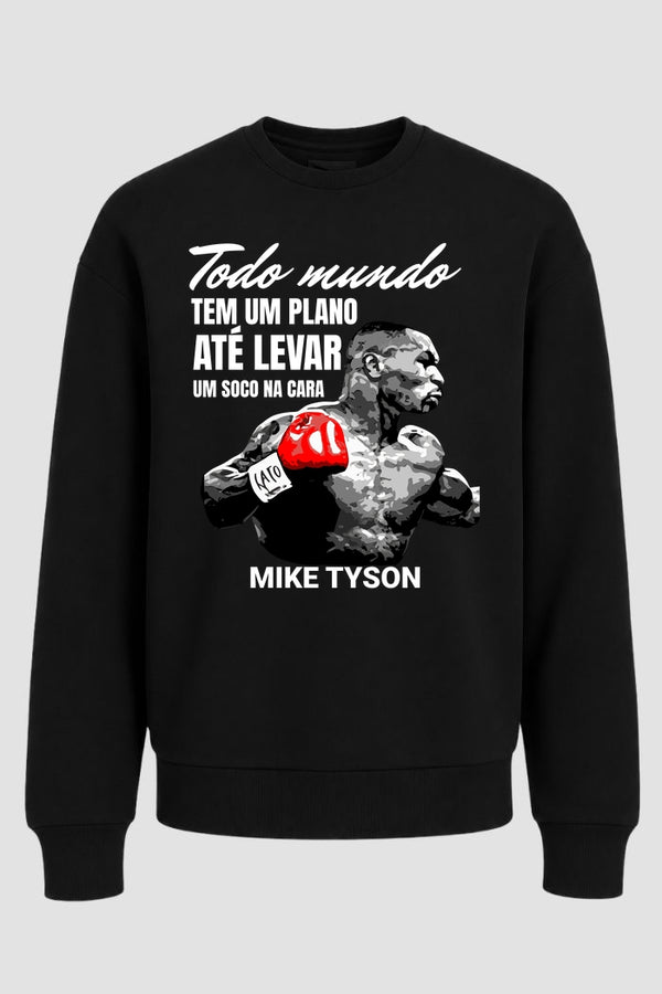 Moletom Sem Capuz Lendas do Boxe Todos tem um plano até o primeiro soco