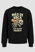 Moletom Sem Capuz Jiu-Jitsu mão de vaca em faixa branca modelo 02