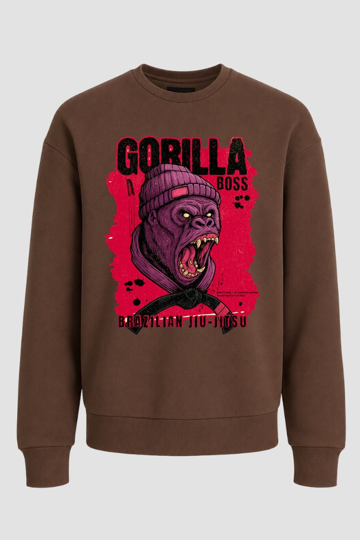 Moletom Sem Capuz Jiu jitsu Gorilla Boss BJJ