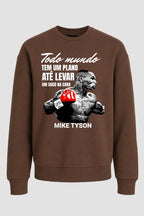 Moletom Sem Capuz Lendas do Boxe Todos tem um plano até o primeiro soco