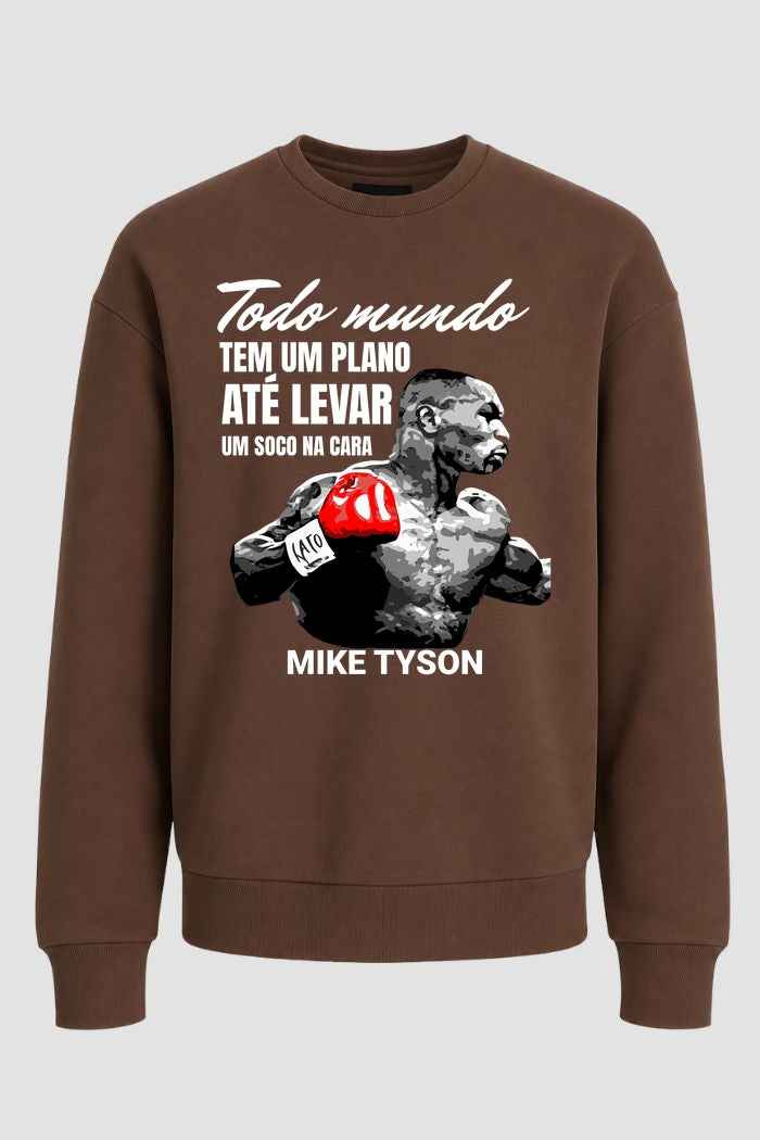 Moletom Sem Capuz Lendas do Boxe Todos tem um plano até o primeiro soco