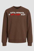 Moletom Sem Capuz Jiu-Jitsu Deus perdoa o jiu jitsu não