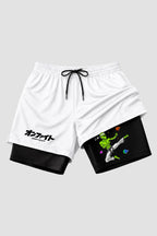 Short de compressão  2 em 1 Alien Karate