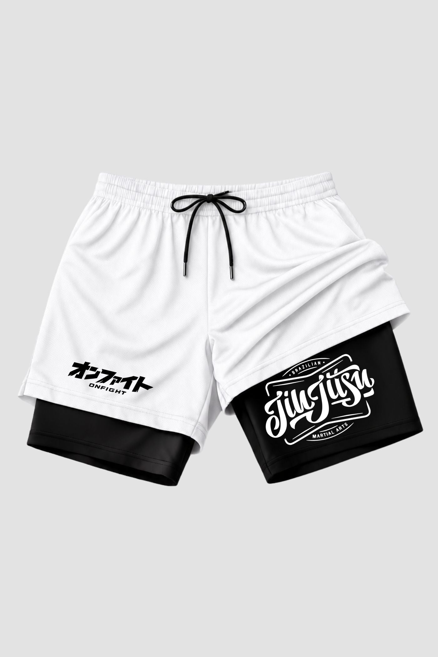 Short de compressão 2 em 1 jiu-jitsu Classic Script