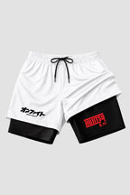 Short de compressão 2 em 1 jiu-jitsu Kanji